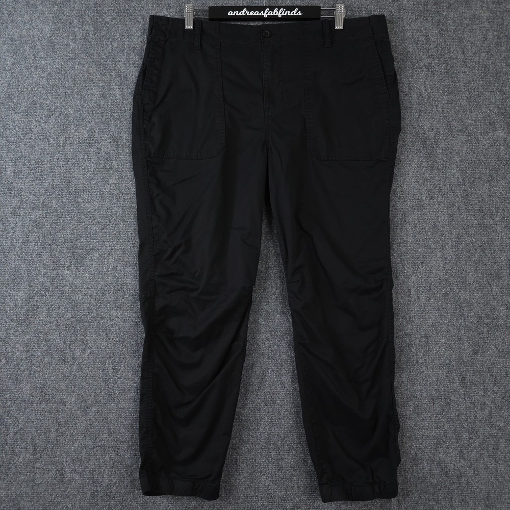 Chicos Pants Womens 3 US 16 Black Utility Jogger Elastic Waist Casual Outdoor